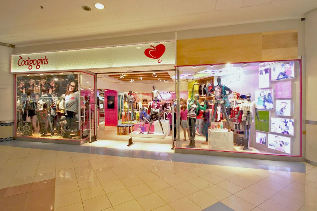 Vitrine de  Loja de Moda Feminina Teen, Código Girls.